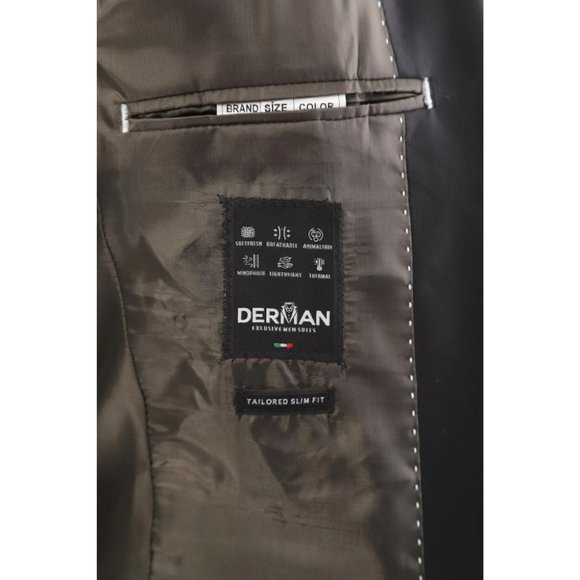 Derman Green Satin Collar 3 Piece Tuxedo - Picture 5 of 5